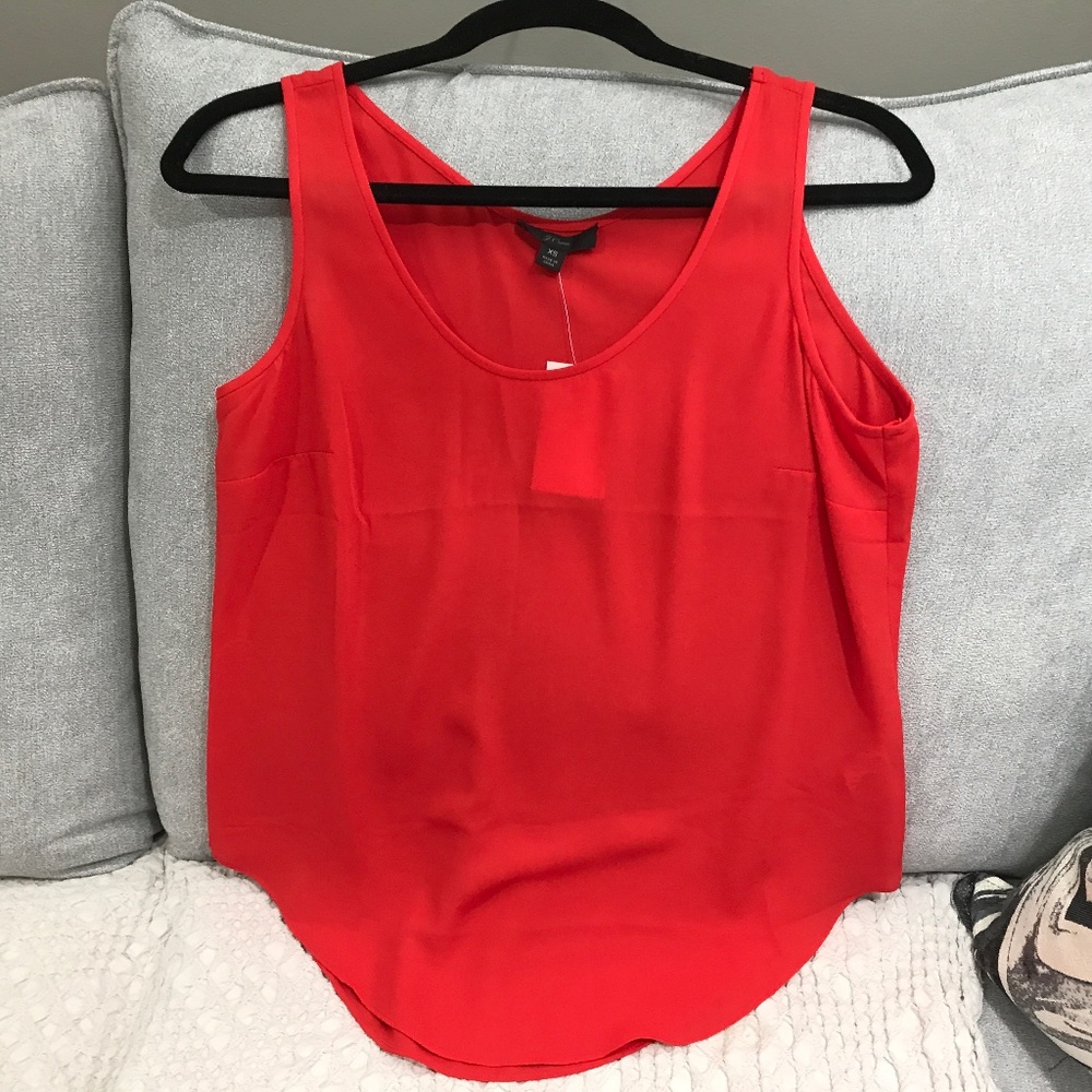 J Crew Bright Cerise blouse